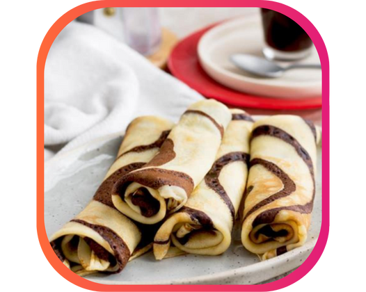 CRÊPES BICOLORES ET CRÈME PÂTISSIÈRE